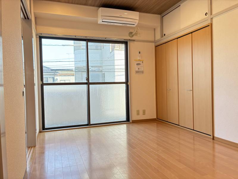 洋室6帖　クローゼット開きの押入れがついて便利