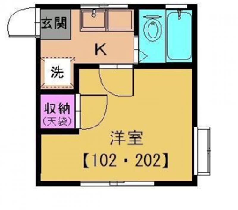 洗濯機置場は室内です
