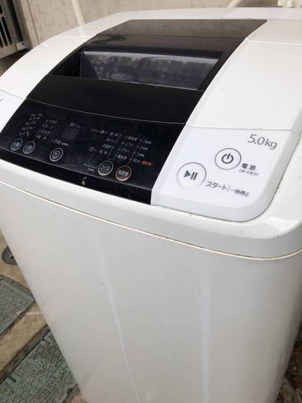 中古洗濯機、洗浄品を希望者に貸与可能。