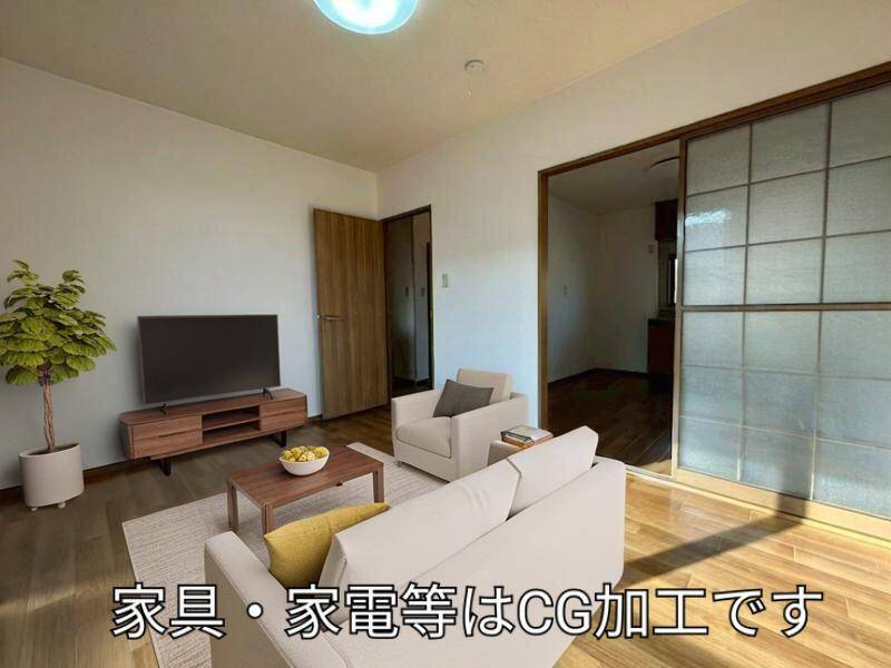 南向きの明るいリビング空間