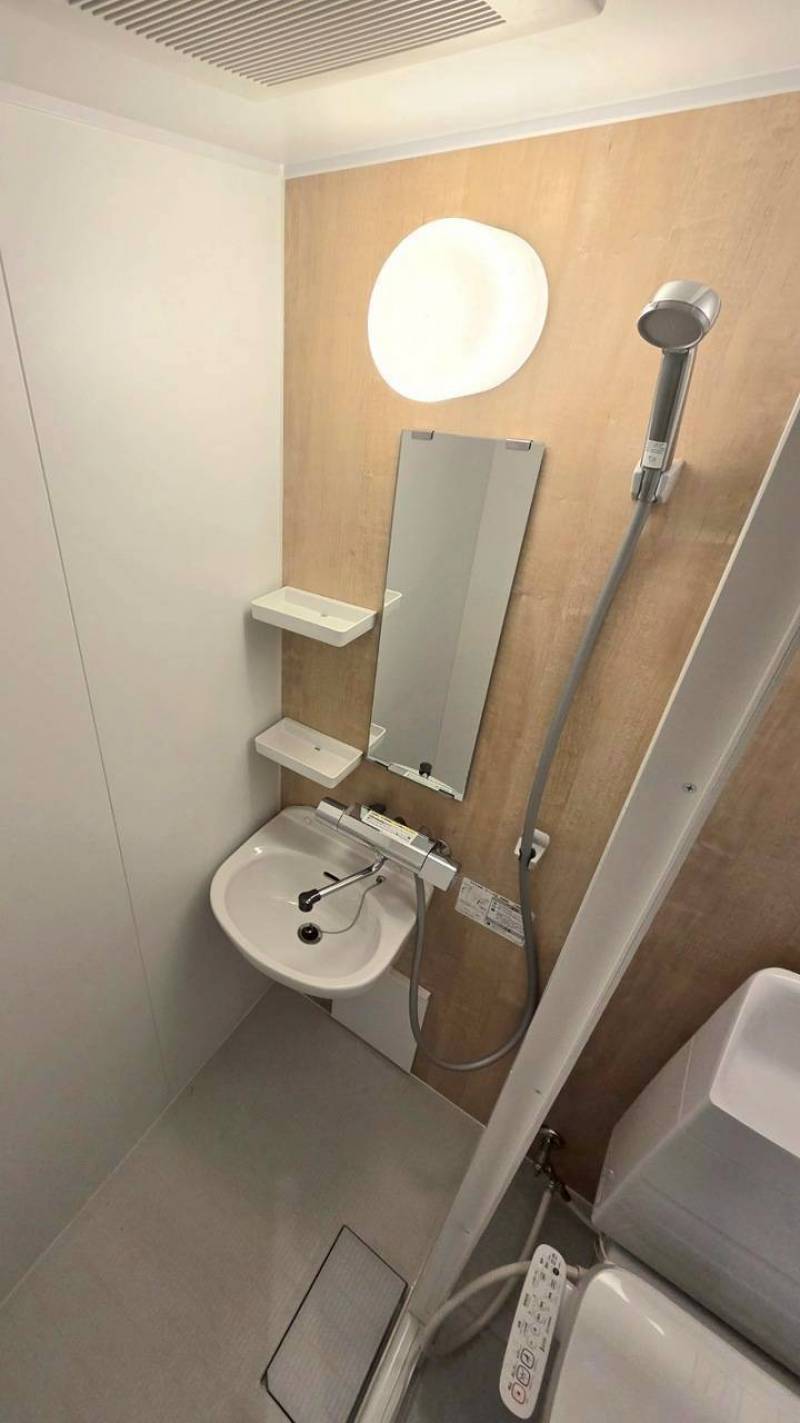 洗面とシャワーブース。