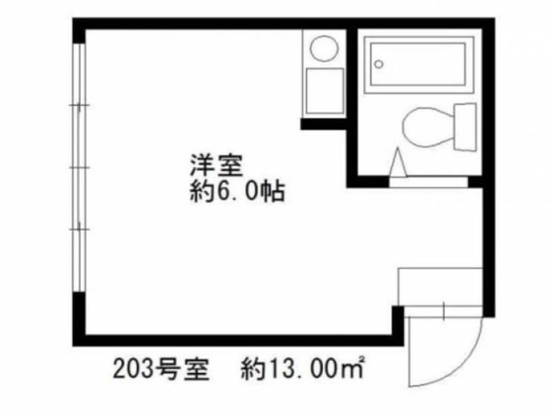 東向きのワンルーム