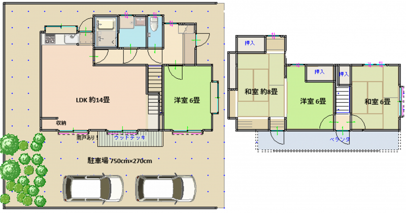 広々94平米の間取りでフルリノベ済！穏やかな生活をどうぞ♪