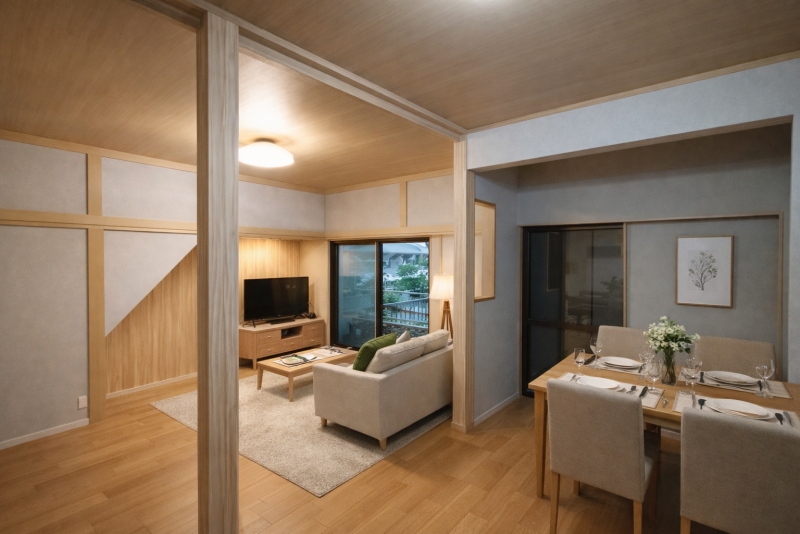 広々14帖のリビング♪家族団らんはいかがでしょうか