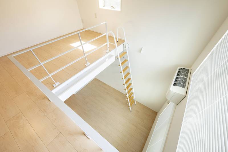 高さのあるロフトは開放感があります！