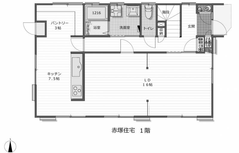 1階間取り図