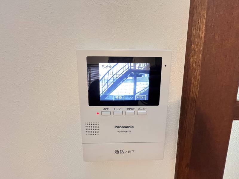 録画モニター付きインターフォン