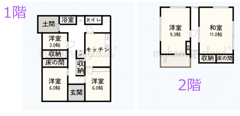 トイレの隣は室内洗濯機置き場です