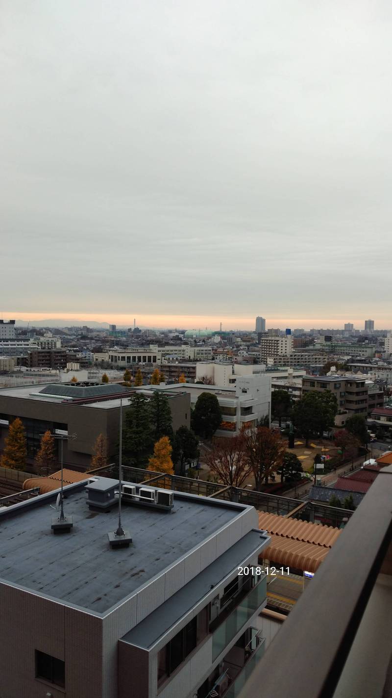 バルコニーからの眺め（北側）