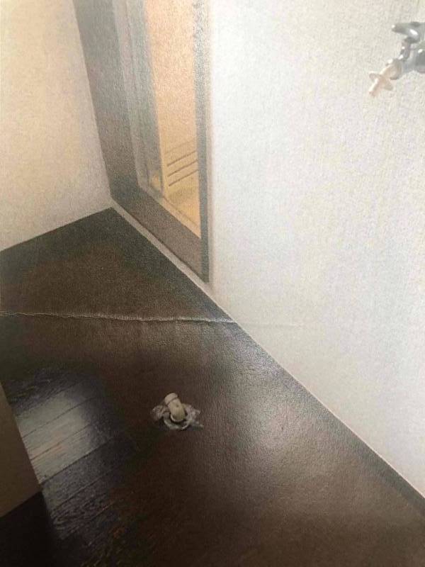 室内洗濯機スペース、プライバシー良し。