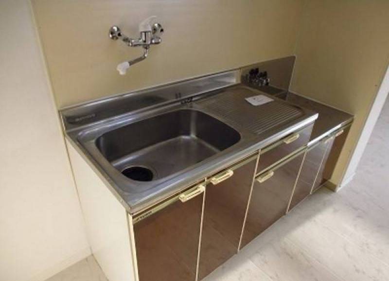 二口コンロがおけるシンプルキッチン