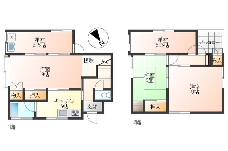 大型５K、90m2です！