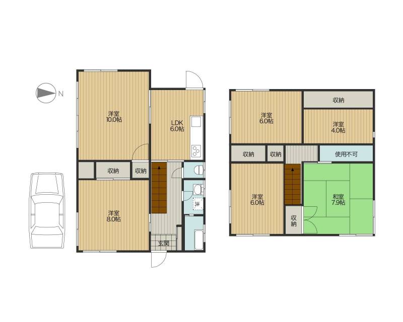 広々5SLDKの戸建です。