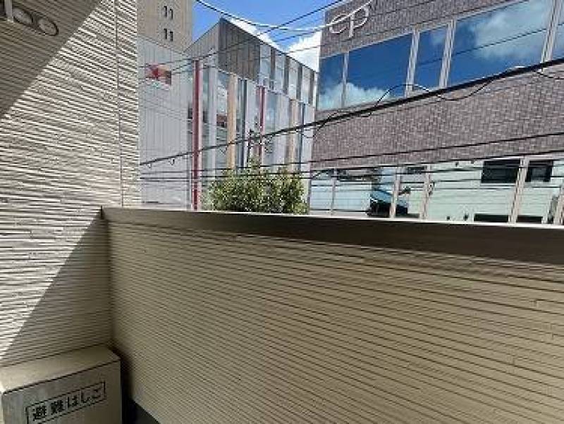 日当たり良好のバルコニー。