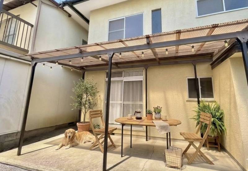 活用例:テラスはおうちカフェやペットの憩いの場に。