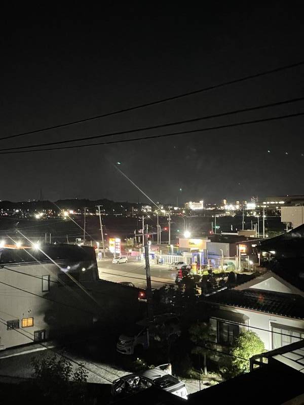 3階建てなので夜景が綺麗です