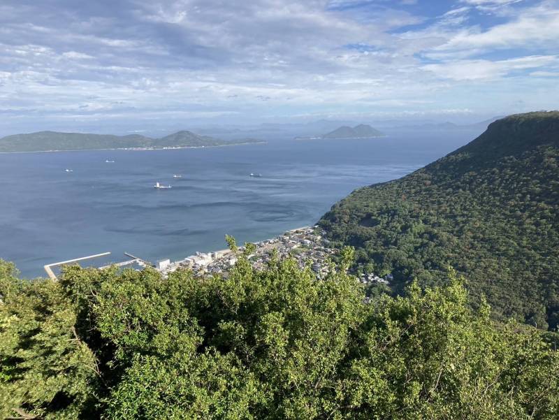 屋島の山からの景色