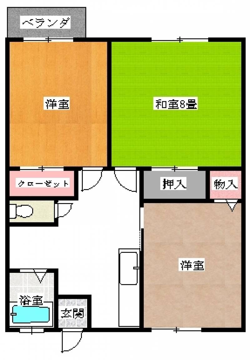 ３部屋独立してますので
ゆったりとした間取りです。