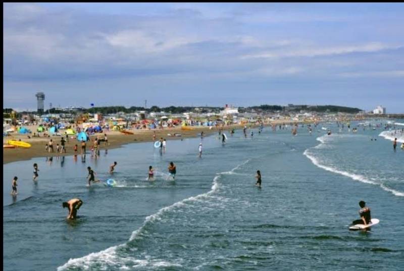 大洗サンビーチ海水浴場(車で20分）