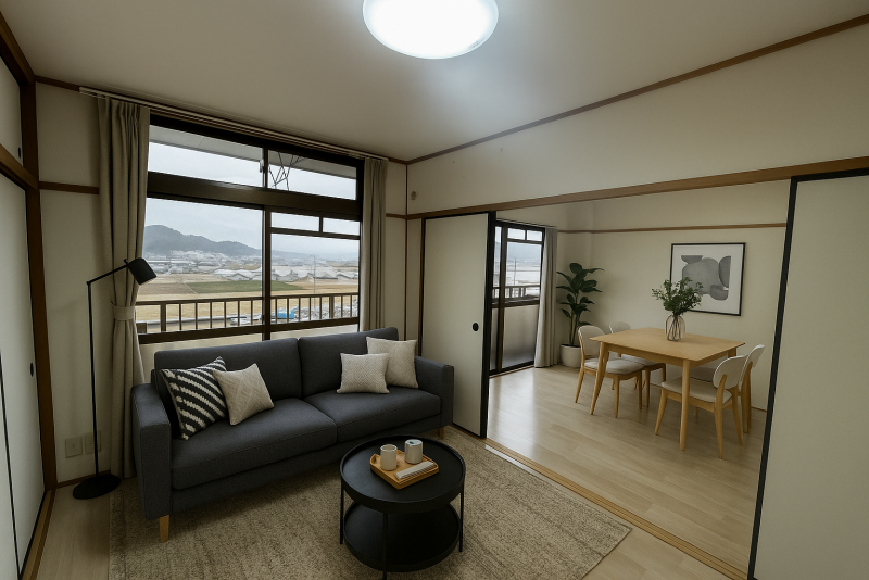 南向きで日当たりが良いです！
(家具、家電はイメージです)