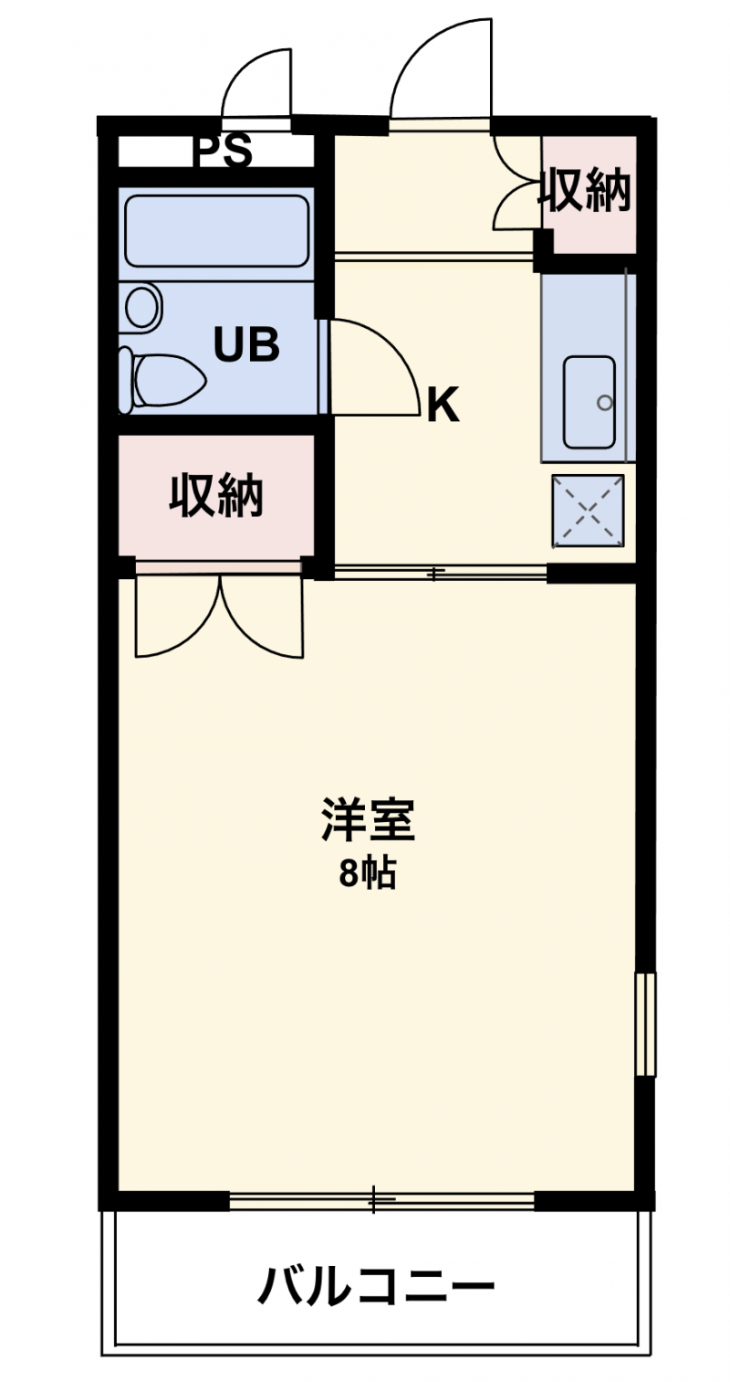 角部屋・最上階で明るいお部屋です。家具をお付けすることも可。
