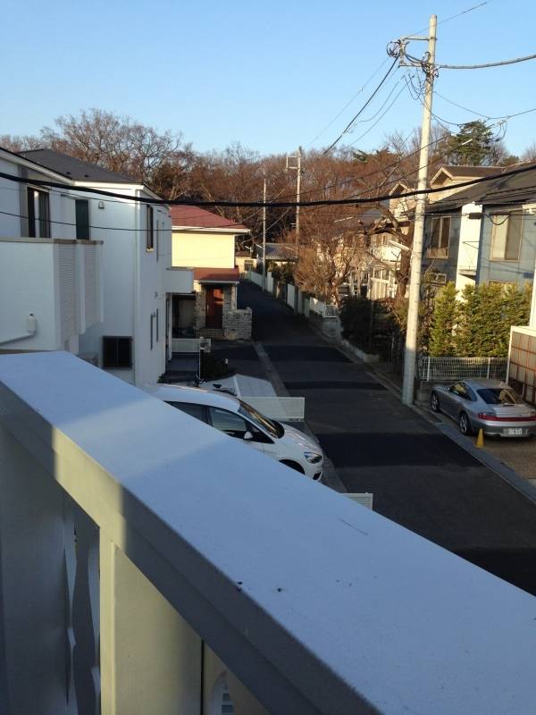 バルコニーから臨む井の頭公園