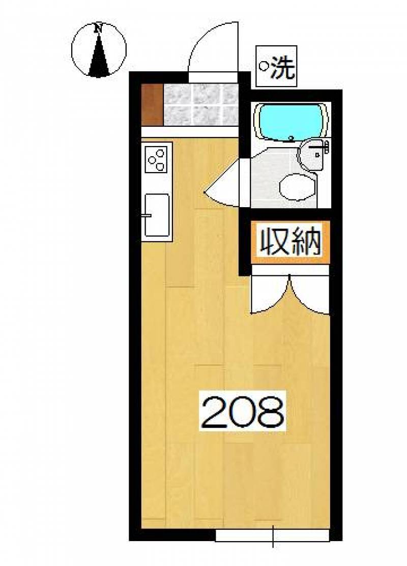 アーバンハウス生田１号館２０８号室
