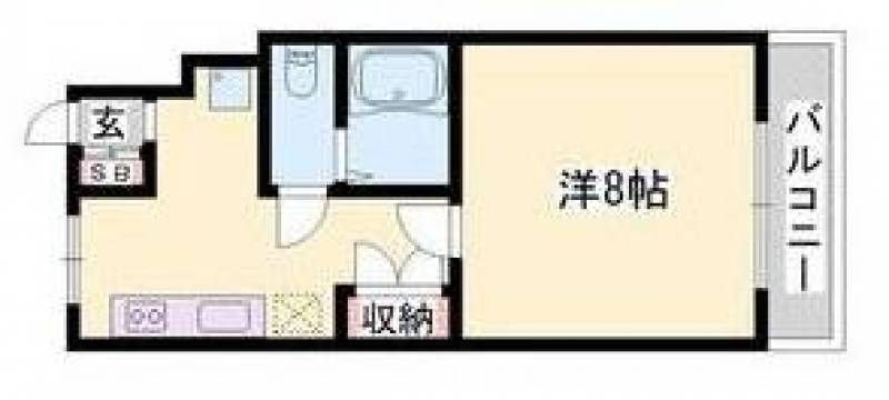 洋室8畳になります。