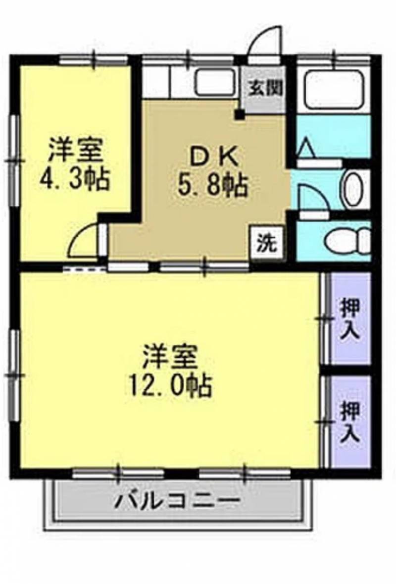 二人でも余裕のある間取りです！