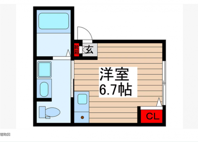 2方向から採光。独立洗面台、独立浴室