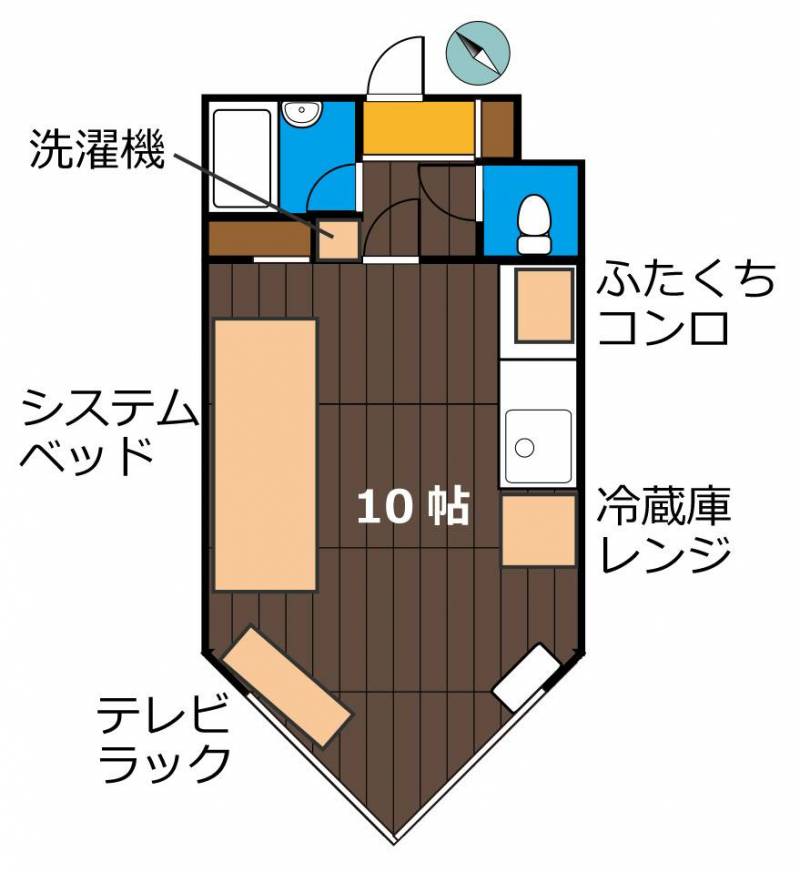 家具家電も配置されています。