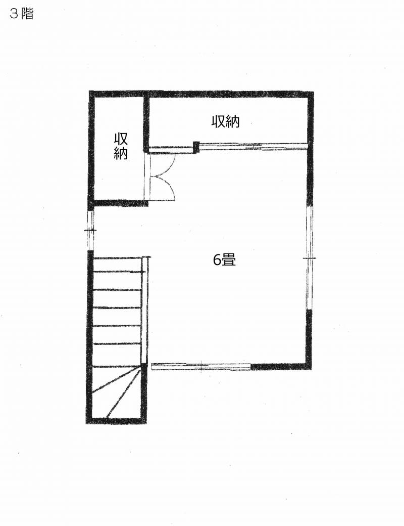 3階建ての3階部分の間取りです。