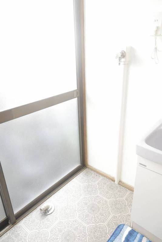 もちろん洗濯機は室内置きです♪