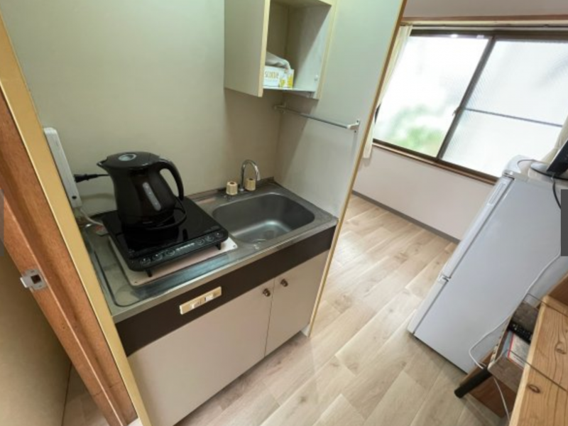 ミニキッチン、IHコンロ付き