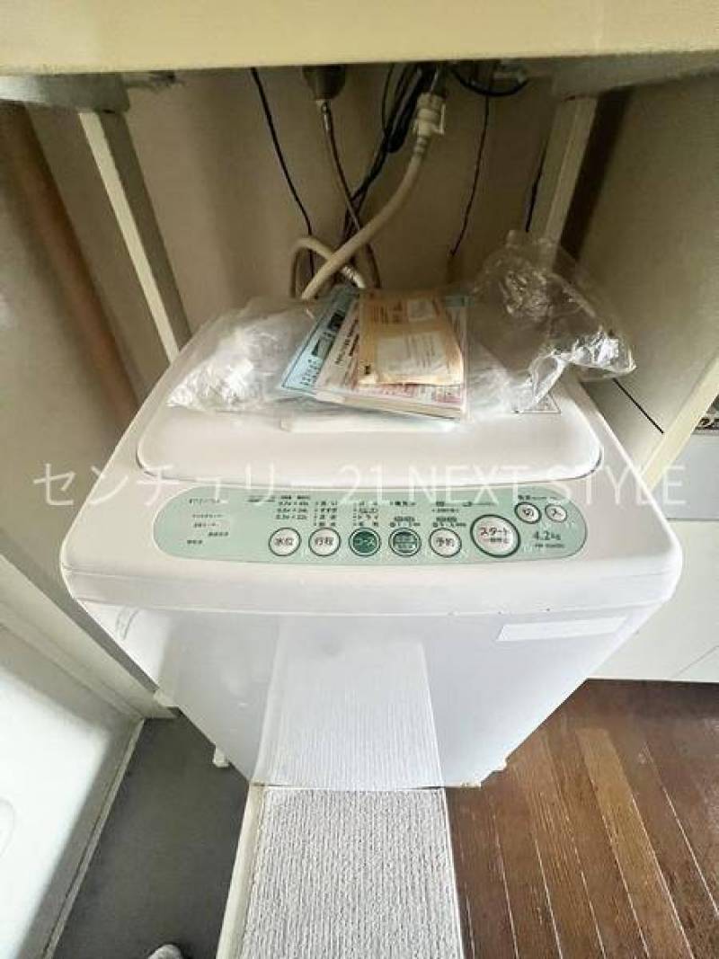 家電付き　洗濯機　同棟別部屋のイメージになります。