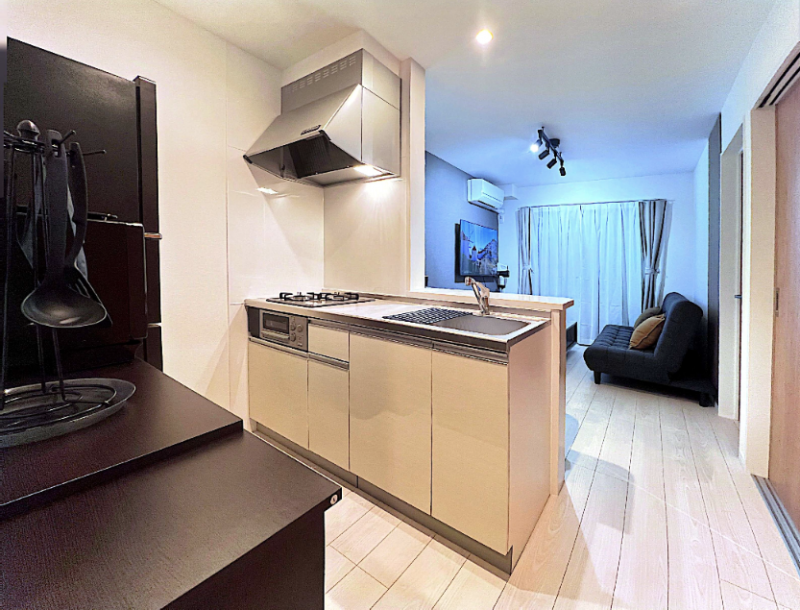 カウンターキッチンからリビングの家族との会話も弾みます♫