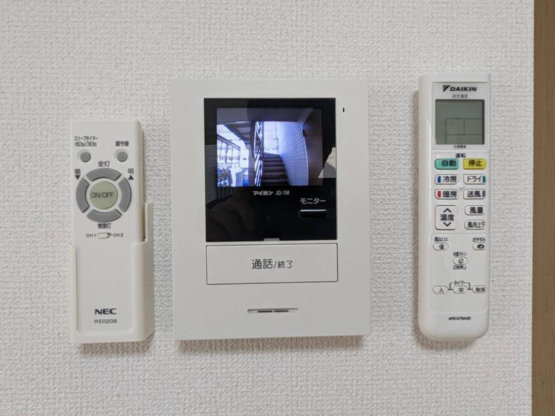 ＴＶモニター付きインターホンで安心！