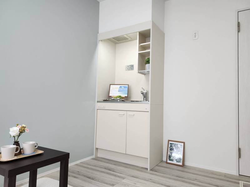 かわいいシステムキッチン