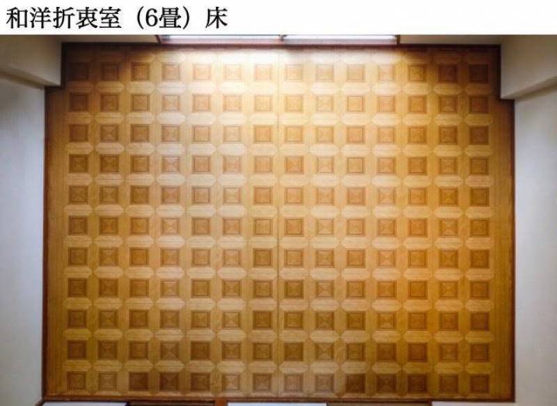 お部屋６畳、上からの写真です。床の広さ、確認用です。
