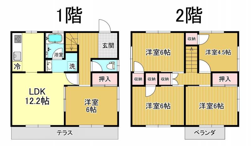 2階建て５LDK戸建て