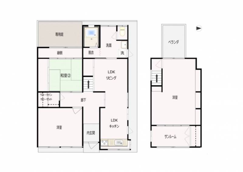 1階:12畳LDK/8洋/4.5和、2階:10洋/3洋
