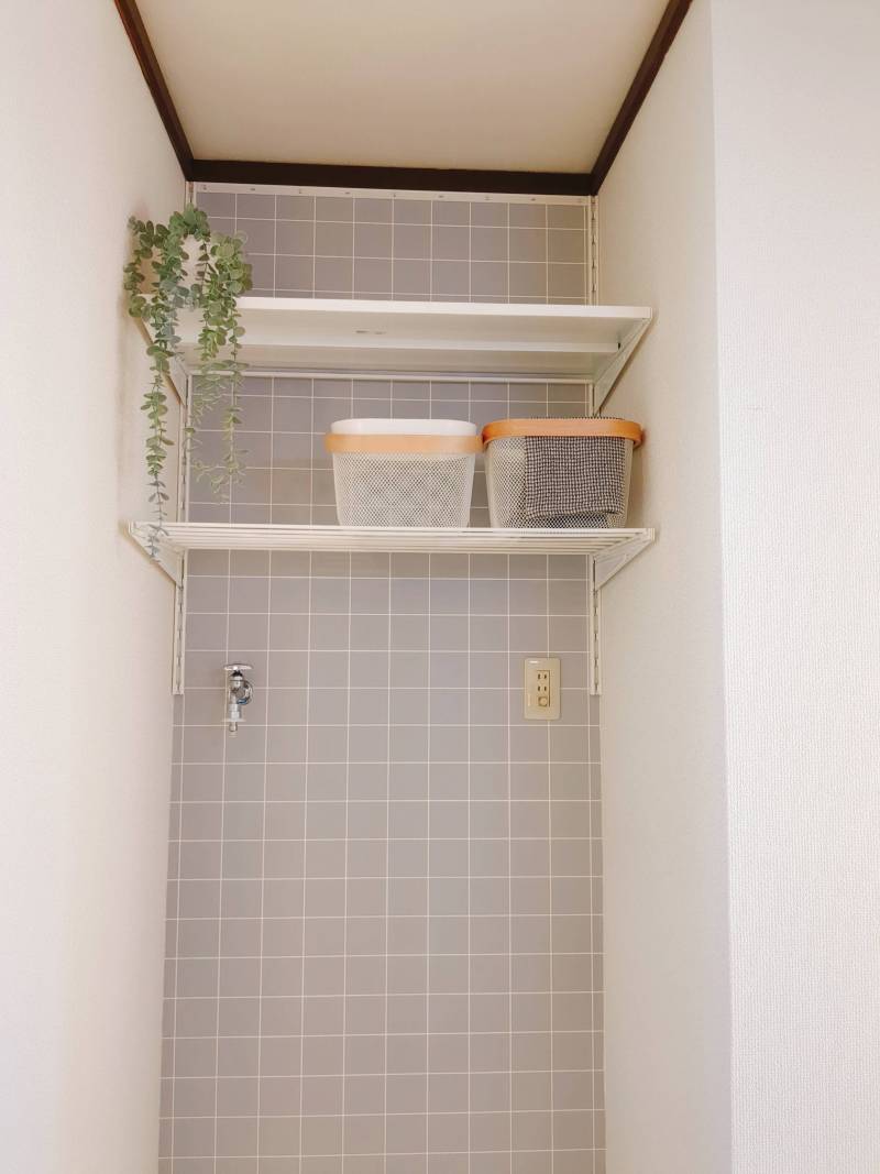 棚も設置されているので使い勝手もよし。