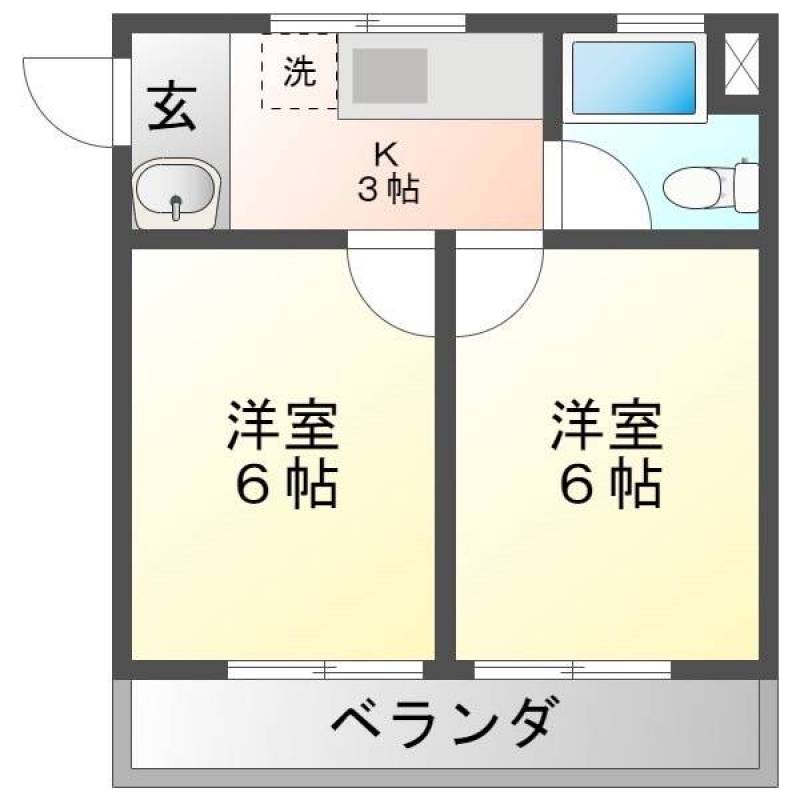 洋室それそれにエアコン付いてます➡シェアも快適