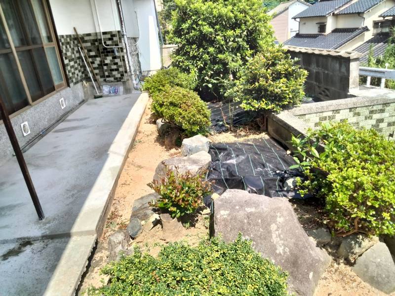 ツツジ等が植えてあります