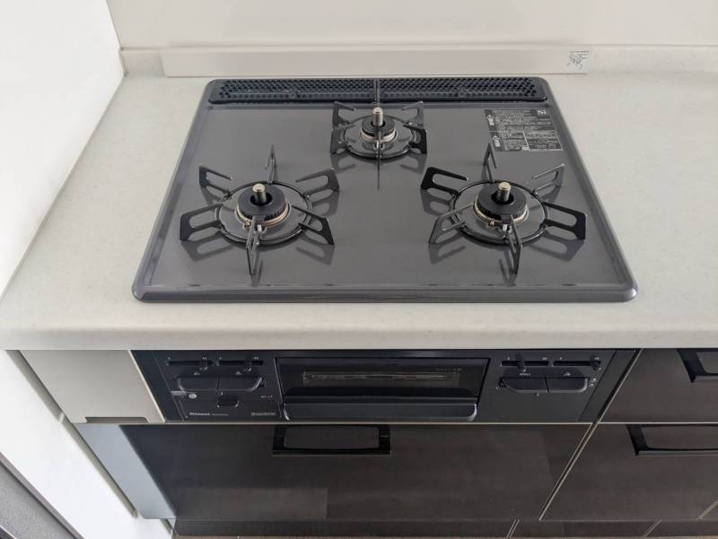 3口のガスコンロ