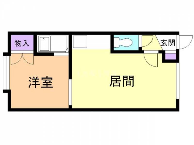 クッションフロアー張替え済
日当たり風通しの良いお部屋です。