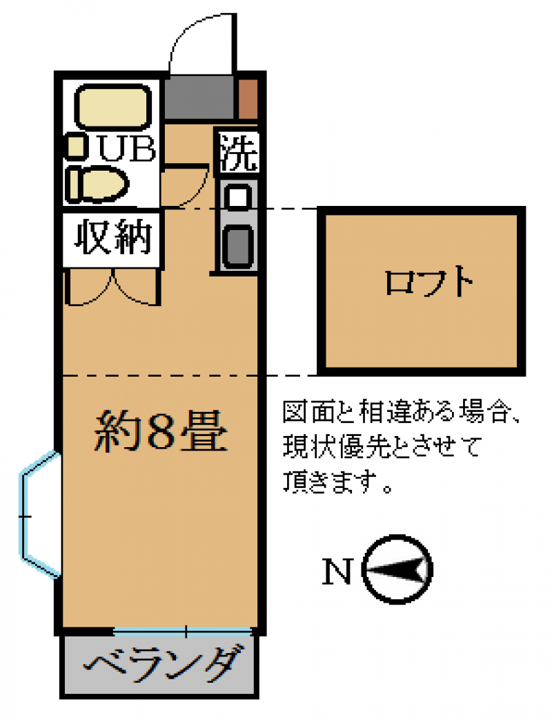 角部屋で天井高のロフトつき！
