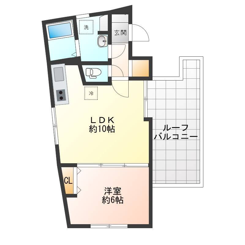 ルーフバルコニーがついた最上階の贅沢なお部屋です！