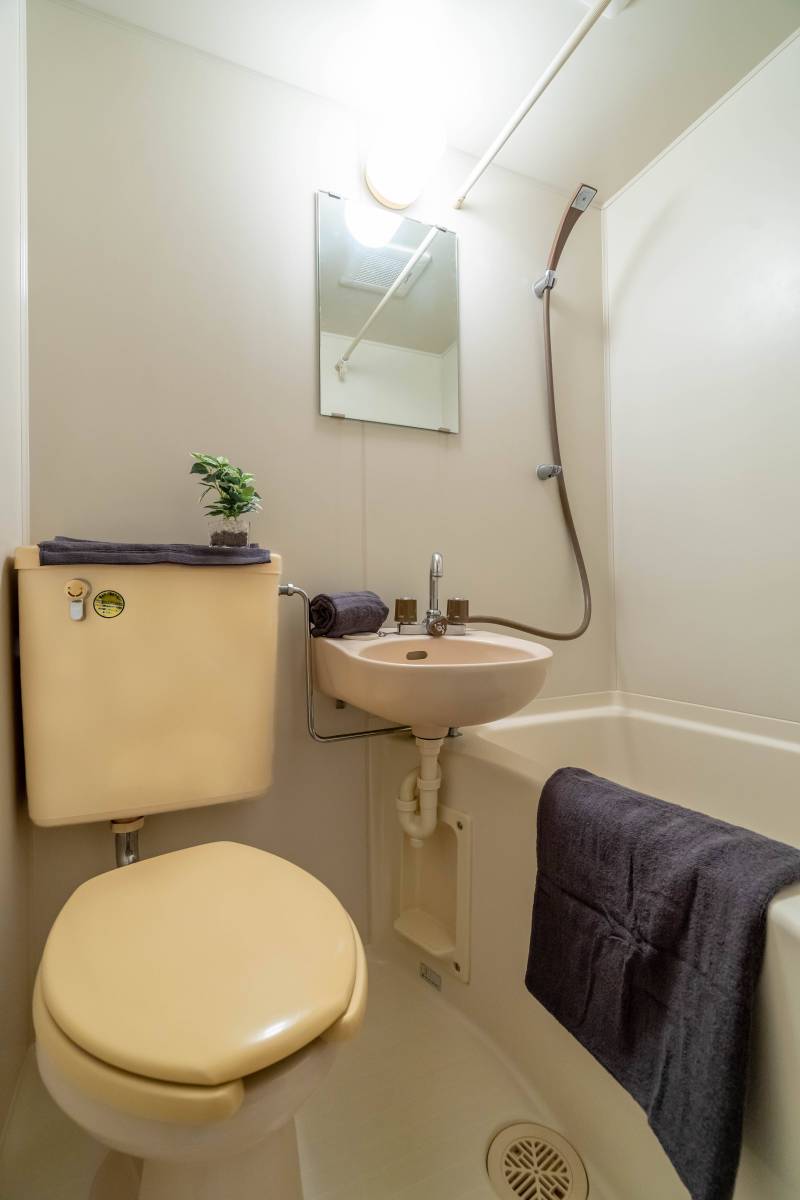 バストイレが一緒なのでお掃除がしやすいです！