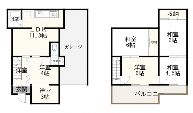 広々とした間取りで快適に生活できます♪